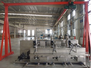 電動葫蘆轉運超聲波清洗烘干防銹設備